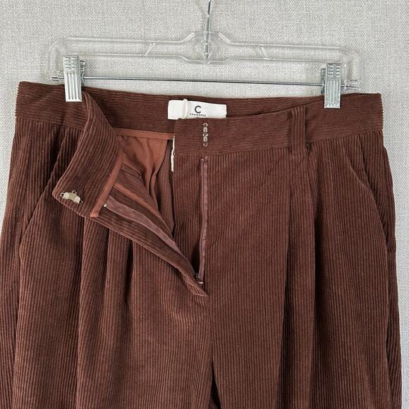 Commense Revolve Brown Corduroy Wide Leg Pants Relaxed Fit Size XL - Picture 6 of 8